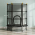 4.6FT/55" Kids Trampoline with Safety Enclosure, Outdoor Indoor Use, for Ages 3-10 Years, Black