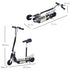 Foldable Powered Scooter with Adjustable Seat, Brake, Black