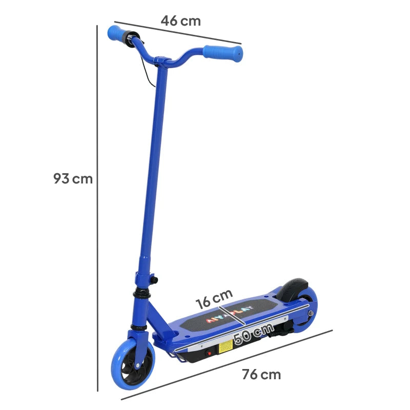 Electric Scooter for Kids 6-14 Years, with Colourful Lights, Blue