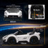 Maserati GT2 Licensed 12V Kids Electric Ride on Car with 4 Suspension Wheels, Remote Control, Music, Horn, Lights, White