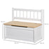 2 In 1 Wooden Toy Box, Seat Storage Bench, Storage Chest Cabinet Organiser, with Safety Pneumatic Rod