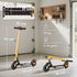 Folding Electric Scooter for Kids, with Dual Brakes, Front Suspension, LED Colourful Lights, Gold
