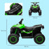 12V Ride-On Quad Bike, with Music, Horn, LED Lights, for Ages 3-5 Years, Green