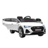 12V Kids Electric Ride-On Car, with Remote Control, Lights, Music, Horn - White