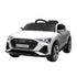 12V Kids Electric Ride-On Car, with Remote Control, Lights, Music, Horn - White