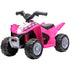 Honda Licensed Kids Electric Quad Bike, 6V ATV Ride On for Ages 1.5-3 Years, Pink