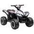 12V Ride-On Quad Bike w/ Music, Horn, for Ages 3-5 Years - White