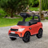 2-in-1 Land Rover Licensed 6V Kids Electric Ride On Car, Sliding Car w/ Headlights, Music, for 18-60 Months, Red