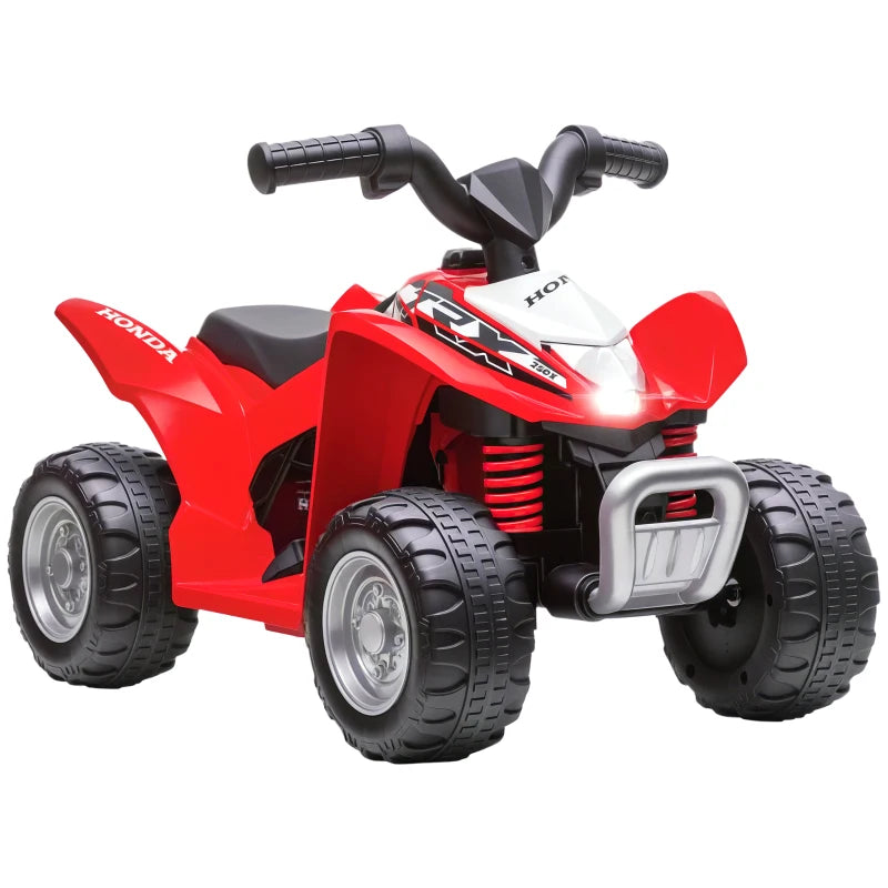 Honda Licensed Kids Electric Quad Bike, 6V ATV Ride On for Ages 1.5-3 Years, Red