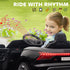 Audi Licensed 12V Kids Electric Ride-On, with Remote Control, Suspension System, Lights, Music, Motor - Black