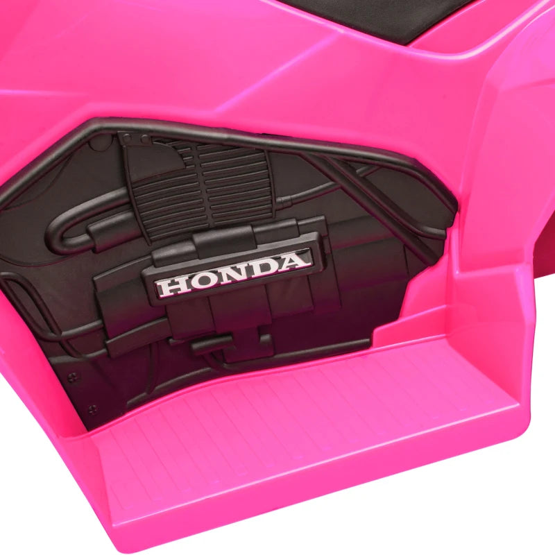 Honda Licensed Kids Electric Quad Bike, 6V ATV Ride On for Ages 1.5-3 Years, Pink
