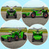 6V Quad Bike with Back Trailer, Wear-Resistant Wheels, for Ages 18-36 Months, Green