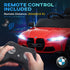 12V BMW Licensed Kids Car, with Easy Transport, Remote Control, Suspension, Music, Horn, LED Lights, Red