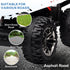 12V Quad Bike ATV with LED Lights, Music, Backrest, Forward, Backward, Red