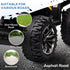 12V Quad Bike ATV with LED Lights, Music, Backrest, Forward, Backward, Yellow