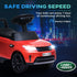 2-in-1 Land Rover Licensed 6V Kids Electric Ride On Car, Sliding Car w/ Headlights, Music, for 18-60 Months, Red
