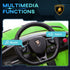 Lamborghini Licensed 12V kids Electric Car w/ Butterfly Doors, Remote, Music, Horn, Suspension - Green