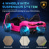 Lamborghini Revuelto Licensed 12V Ride on Car w/ Butterfly Doors, Transport Wheels, Suspension, Remote Control, Pink