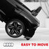 Audi Licensed 12V Kids Electric Ride-On, with Remote Control, Suspension System, Lights, Music, Motor - Black