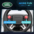 2-in-1 Land Rover Licensed 6V Kids Electric Ride On Car, Sliding Car w/ Headlights, Music, for 18-60 Months, White