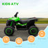 12V Ride-On Quad Bike, with Music, Horn, LED Lights, for Ages 3-5 Years, Green