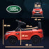 2-in-1 Land Rover Licensed 6V Kids Electric Ride On Car, Sliding Car w/ Headlights, Music, for 18-60 Months, Red