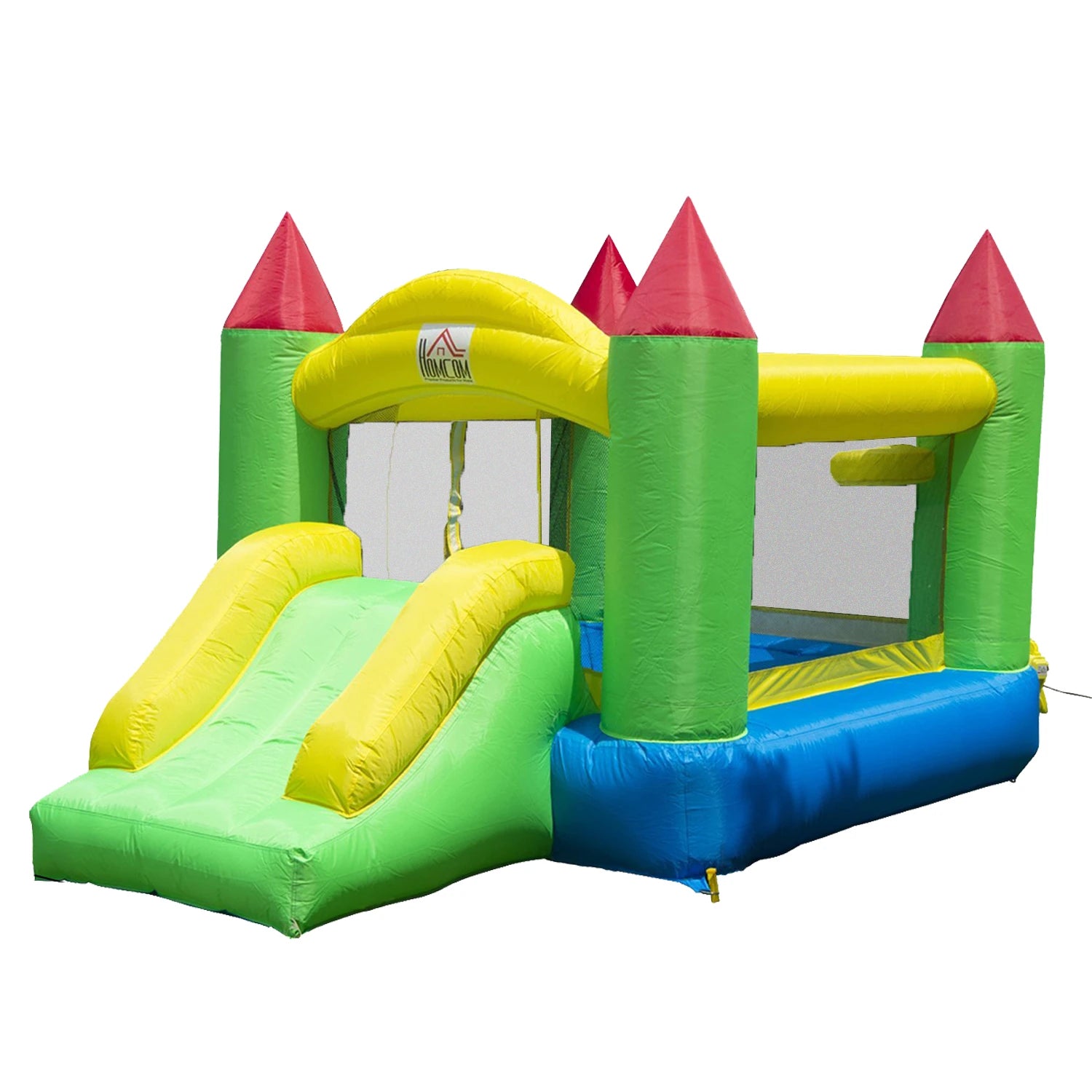 Nylon Inflatable Bouncy Castle Multi-Colour With Blower