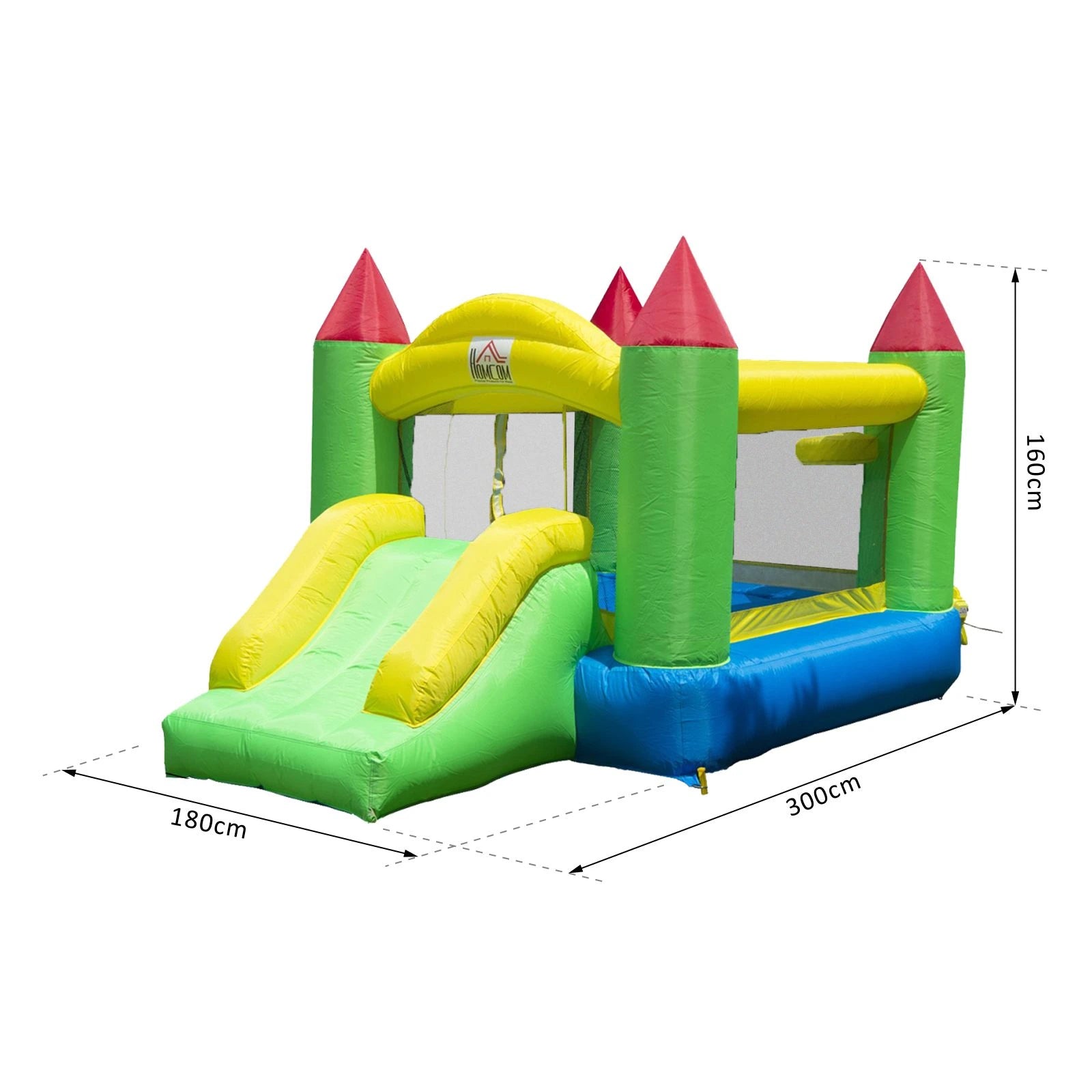 Nylon Inflatable Bouncy Castle Multi-Colour With Blower