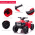 6V Kids Electric Ride on Car, ATV Toy, Quad Bike with Headlights, Horn, for Toddlers 18-36 Months Red