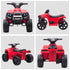 6V Kids Electric Ride on Car, ATV Toy, Quad Bike with Headlights, Horn, for Toddlers 18-36 Months Red