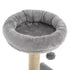 96cm Cat Tree for Indoor Cats Condo Sisal Scratching Post Cat Tower Kitten Play House Dangling Ball Activity Centre Furniture Grey