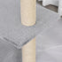 96cm Cat Tree for Indoor Cats Condo Sisal Scratching Post Cat Tower Kitten Play House Dangling Ball Activity Centre Furniture Grey