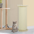 85cm Tall Cat Scratching Post, with Sisal Rope, Soft Plush, Anti Tip - Beige