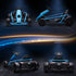 24V Drift Kart, Electric Ride-On Racing Go Kart w/ 2 Speeds, Steering Wheel, Pedals for Kids Aged 8-12, Blue