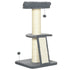 Cat Tree Tower with Scratching Posts, Pad, Bed, Toy Ball-Dark Grey