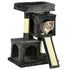 Cat Tree for Indoor Cats 83cm Cat Scratching Post Scratch Board Kitten Tower Climbing Frame Black