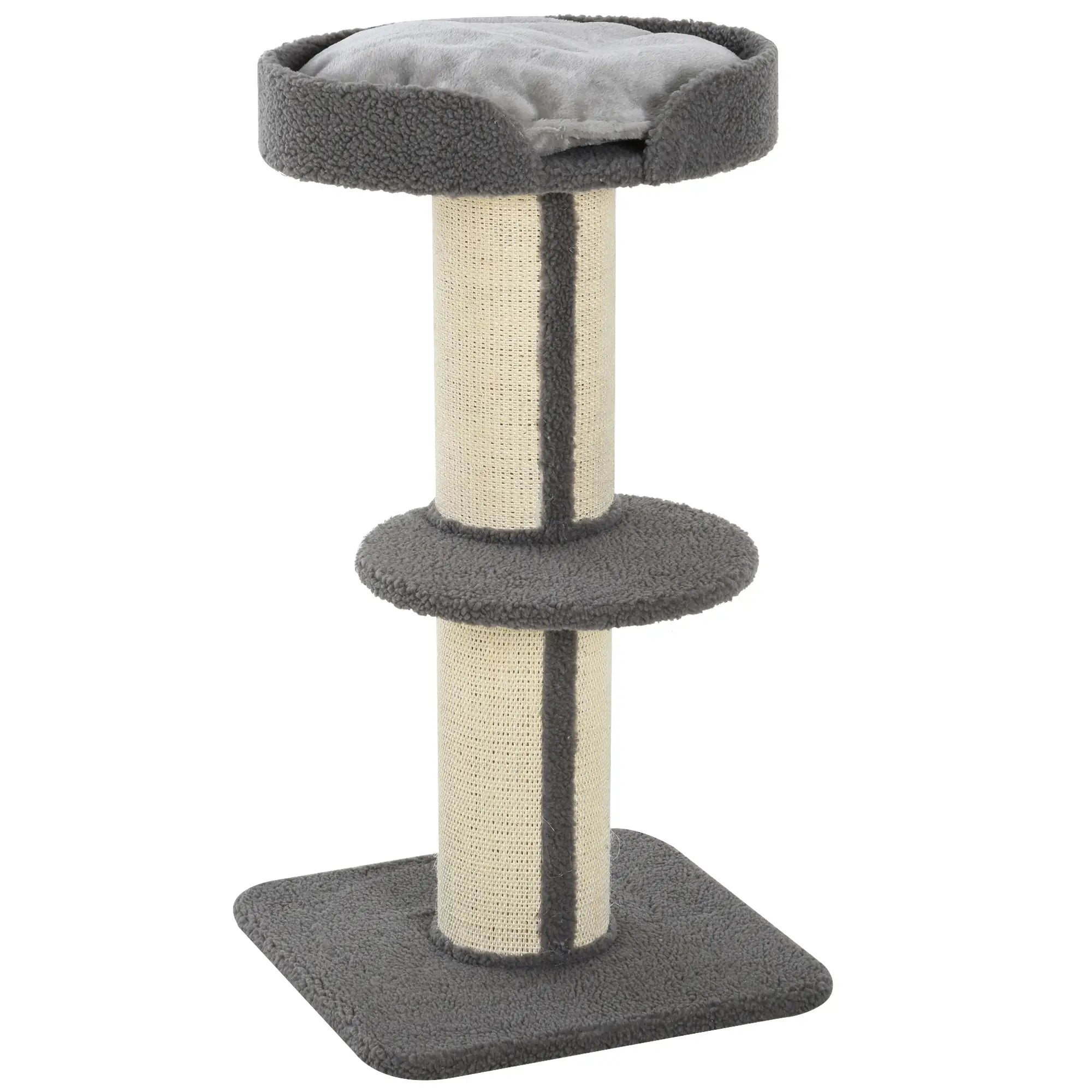 91cm Cat Tower Scratching Posts Cat Tree for Indoor Cats Kitten Activity Centre Grey