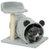 47cm Small Cat Tree w/ Scratching Post, Bed, Cat Tunnel, Toy Ball, Grey