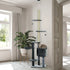 Floor to Ceiling Cat Tree for Indoor Cats Play Tower Climbing Activity Center Scratching Post Platforms Condo Adjustable Height 220-265cm Dark Grey