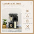 Cat Tree for Indoor Cats 83cm Cat Scratching Post Scratch Board Kitten Tower Climbing Frame Black
