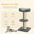 91cm Cat Tower Scratching Posts Cat Tree for Indoor Cats Kitten Activity Centre Grey