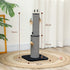78cm 2-in-1 Cat Scratching Post with 3 Toy Feathers, Black
