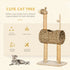 Giraffe-Designed Cat Tree, with Scratching Posts, Cat Tunnel, Toy Ball - Beige