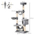 Cat Tree for Indoor Cats Condo Tower Multi-level Height 150CM Kittens Activity Stand House with Toys & Various Scratching Posts