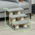 Pet Stairs 3-step Pet Ladder Cat dog Stairs Climb Ladder Cat Tree, Grey