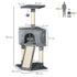 Corner Cat Tree for Indoor Cats, Kitten Tower with Scratching Post House Ladder Toy - Grey