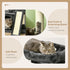 Cat Tree for Indoor Cats 83cm Cat Scratching Post Scratch Board Kitten Tower Climbing Frame Black