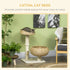 72cm Cat Tree Kitten Tower, with Sisal Scratching Post, Two Beds, Toy Ball