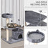 Cat Tree for Indoor Cats with Scratching Post Climbing Tower Kitty Activity Centre Condo Perch Jumping Platforms Grey 60L x 40W x 81H cm
