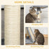 Corner Cat Tree for Indoor Cats, Kitten Tower with Scratching Post House Ladder Toy - Grey